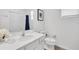 Bright bathroom with modern vanity, updated fixtures, and stylish decor at 518 Marcello Blvd, Kissimmee, FL 34746