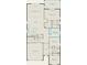 Detailed floorplan showcasing the layout of the bedrooms, bathrooms, kitchen, and living spaces at 5512 Settlingstone Ln, St Cloud, FL 34771