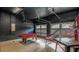 Finished garage features a pool table, storage, and basketball hoop making it ideal for entertaining at 7411 Excitement Dr, Reunion, FL 34747