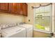 Bright laundry room with a window and appliances included at 7411 Excitement Dr, Reunion, FL 34747