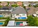 Stunning backyard with a pool, spa, and outdoor dining area in a desirable neighborhood at 7974 Chilton Dr, Orlando, FL 32836