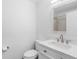 Bathroom features a vanity with a marble countertop, faucet, and fixtures, and a visible shower at 101 Grand Plaza Dr # P6, Orange City, FL 32763