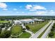 Aerial shot of a large school building surrounded by green fields, showcasing its modern architecture and spacious grounds at 14880 Ellingsworth Ln, Winter Garden, FL 34787