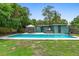 Relaxing backyard pool with a hot tub, a covered dining area, and plenty of green space at 1805 Paloma Ave, Sanford, FL 32771