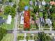 Aerial view of home with property lines and surrounding homes and trees at 1979 Staunton Ave, Winter Park, FL 32789