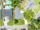 Aerial view of property lines showcasing the home's lot size at 2081 Mohican Trl, Maitland, FL 32751