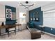 Unique bedroom design with creative wall decor, stylish furnishings, and ample natural light at 2241 Southbury Dr, Kissimmee, FL 34744