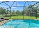 Private screened-in pool and backyard perfect for relaxing and entertaining at 235 Aidans Lndg, Haines City, FL 33844