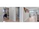 Hallway showing entry to dining area, with laundry room on the left, and open living space to the right at 3346 Wakefield Dr, Haines City, FL 33844
