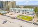 Beachfront condo complex featuring an outdoor social area and easy beach access at 3641 S Atlantic Ave # 110, Daytona Beach, FL 32118