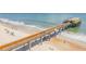 Aerial view of the Daytona Beach pier and oceanfront at 3641 S Atlantic Ave # 110, Daytona Beach, FL 32118