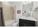 Cozy bathroom featuring tub/shower combination and modern vanity at 439 Windmill Palm Cir, Altamonte Springs, FL 32701