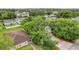 Property overview showcasing a well-maintained yard with lush greenery, a driveway, and neighboring homes at 7124 Turquoise Ln, Orlando, FL 32807