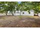 A spacious backyard with a white wall offering a private outdoor space for relaxation at 7124 Turquoise Ln, Orlando, FL 32807