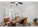 Bright office featuring modern furnishings, stylish decor, and wood-look floors at 7124 Turquoise Ln, Orlando, FL 32807