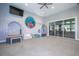 The community offers a playroom with colorful undersea decor, arched play nooks, and a TV at 13452 Sagestone Dr, Winter Garden, FL 34787