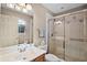 Well-maintained bathroom featuring a single sink vanity and enclosed shower at 1453 Langham Ter, Lake Mary, FL 32746