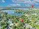 Stunning aerial view of the property near Lake Mizell and Virginia, showcasing lush surroundings near Rollins College at 171 Cortland Ave, Winter Park, FL 32789