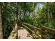 Wooden walkway through a serene forest with lush greenery at 20 Twelve Oaks Trl, Ormond Beach, FL 32174