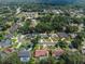 Aerial view of a residential neighborhood with tree-lined streets and well-maintained lawns at 2122 Palm Crest Dr, Apopka, FL 32712