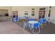 The patio offers an outdoor gathering space with tables, chairs, and a grill station at 2545 Old Kent Cir, Kissimmee, FL 34758