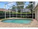 Beautiful view of the backyard pool, perfect for outdoor entertainment at 4823 Shoreline Cir, Sanford, FL 32771
