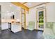 Modern kitchen features white cabinets, stainless steel appliances, and wood countertops at 614 Lake Ave, Orlando, FL 32801