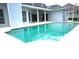 Relaxing in-ground swimming pool surrounded by a screened-in lanai for ultimate privacy and enjoyment at 8025 Old Town Dr, Orlando, FL 32819