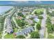 Aerial view of the community, highlighting houses and overall neighborhood layout at 104 Nautica Mile Dr, Clermont, FL 34711