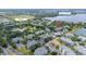 Community aerial view showing clubhouse, restaurant & bar, ponds, and beautiful neighborhood at 110 Watling Way # 25204, Davenport, FL 33837