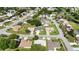 Aerial view of the residential neighborhood, highlighting the property's location at 11412 Stamfield Dr, Orlando, FL 32821