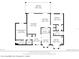 Detailed floor plan showcasing layout of bedrooms, kitchen, living spaces, and bathrooms at 11412 Stamfield Dr, Orlando, FL 32821