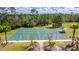 Full basketball court with multiple hoops and shaded seating area at 1933 Darlin Cir, Orlando, FL 32820