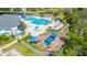 Aerial view of a large community pool and playground at 1933 Darlin Cir, Orlando, FL 32820