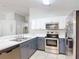 Well-lit kitchen with stainless steel appliances and modern countertops at 4611 Cumbrian Lakes Dr, Kissimmee, FL 34746