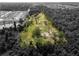 Aerial view of a large lot surrounded by lush greenery and trees at 5365 Rambling Rd, St Cloud, FL 34771