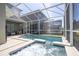 Relaxing screened-in pool area complete with a spa offers a refreshing escape with backyard views at 8964 Takeaway Way, Davenport, FL 33896