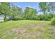 Wide open backyard with lush green grass and mature trees, offering endless possibilities for recreation and enjoyment at 1161 Dot Dr, Altamonte Springs, FL 32714