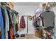 Walk-in closet with built-in shelving and lots of storage space at 127 Oak Ln, Ormond Beach, FL 32174