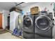 Well-equipped laundry room with modern washer and dryer at 127 Oak Ln, Ormond Beach, FL 32174