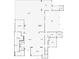 Detailed floor plan showing the layout of the house with kitchen, living room, and patio at 14106 Eliot Ave, Orlando, FL 32827