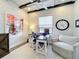 Well-appointed office with unique decor and ceiling, offering a comfortable workspace at 16246 Ravenna Ct, Montverde, FL 34756
