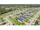 Expansive aerial view of a residential neighborhood showcasing well-maintained homes and landscaping at 2215 Upland Ln, Apopka, FL 32712