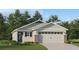 Charming single-story home with a well-manicured lawn, inviting entrance, and attached two-car garage at 3844 Corsican Pl, Lake Alfred, FL 33850