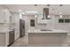 Modern kitchen with stainless appliances, including a dishwasher, and quartz countertops at 3902 Brandeis Ave, Orlando, FL 32839