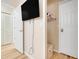 Bedroom closet and wall mounted TV at 3938 Calabria Ave, Davenport, FL 33897