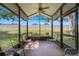 Enclosed back patio with seating offering a relaxing outdoor space at 3938 Calabria Ave, Davenport, FL 33897