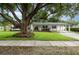 Charming single-story home featuring a lush green lawn and mature tree offering shade and curb appeal at 4111 Dublin St, Orlando, FL 32812