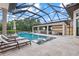 Beautiful screened-in pool area with ample seating, bar area, and sun loungers at 6233 Rydal Ct, Windermere, FL 34786