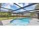 Screened-in pool with bright blue water in a well maintained backyard at 822 Glen Arden Way, Altamonte Springs, FL 32701